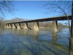 Looking West at Trestle across Wabash River